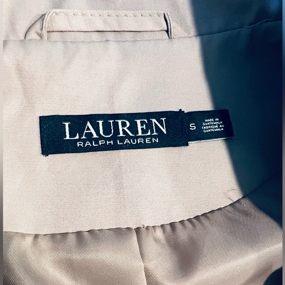 Ralph Lauren Doble Breasted Classic Beige Trench Coat size S - Picture 7 of 16